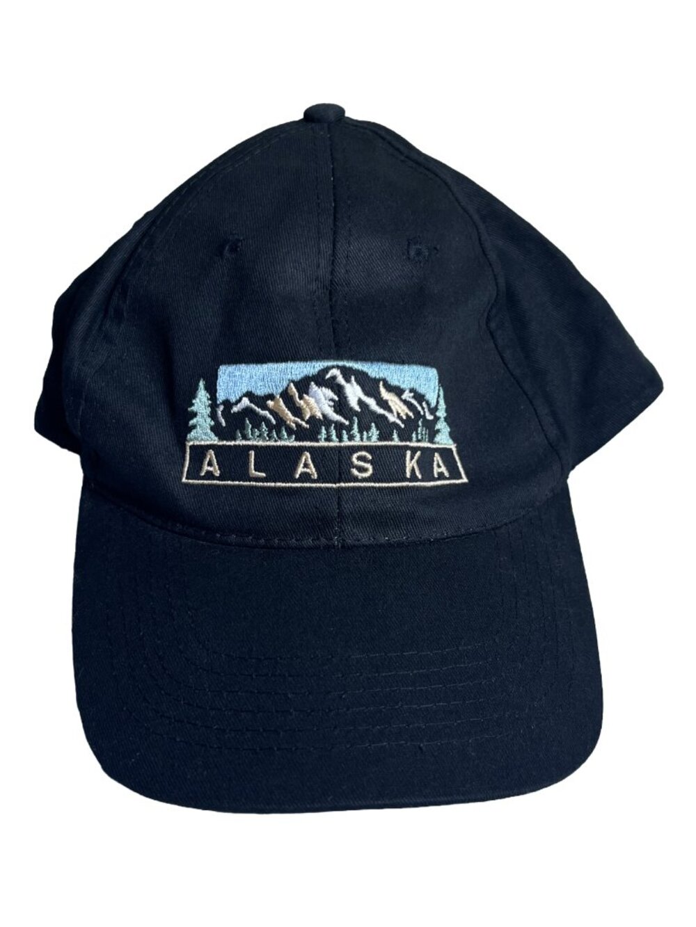 Alaska Shirt Company‎ Embroidered Mountain Hat Vintage Black